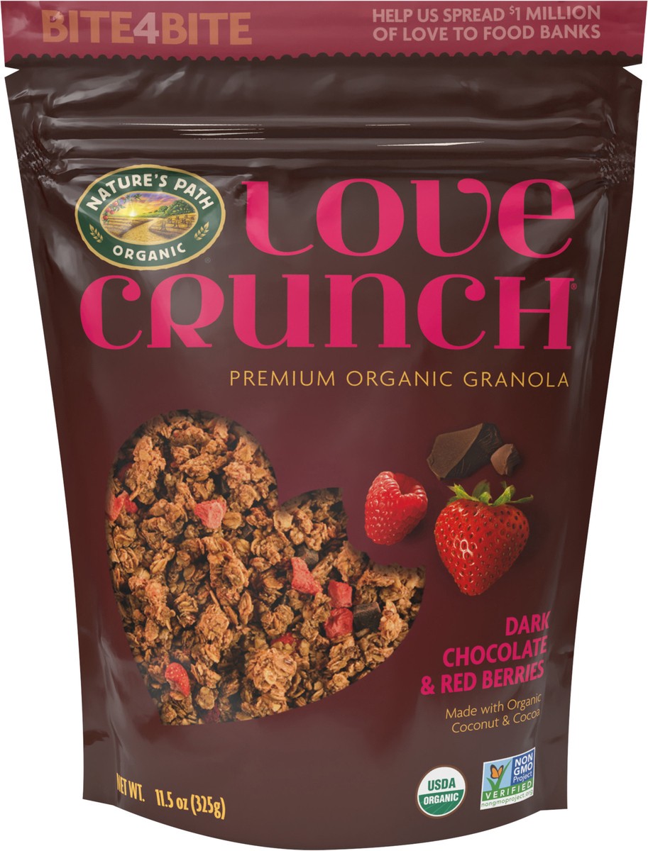 slide 3 of 3, Love Crunch Nature's Path Love Crunch Dark Chocolate and Red Berries Granola - 11.5oz, 