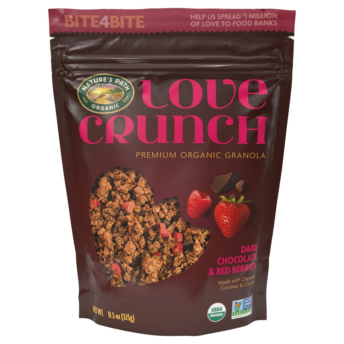 slide 1 of 3, Love Crunch Nature's Path Love Crunch Dark Chocolate and Red Berries Granola - 11.5oz, 