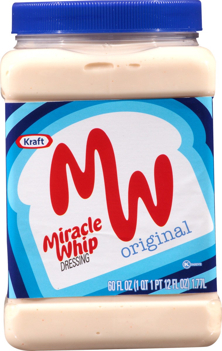 slide 6 of 8, Miracle Whip Original Dressing, 60 fl oz Jar, 60 fl oz