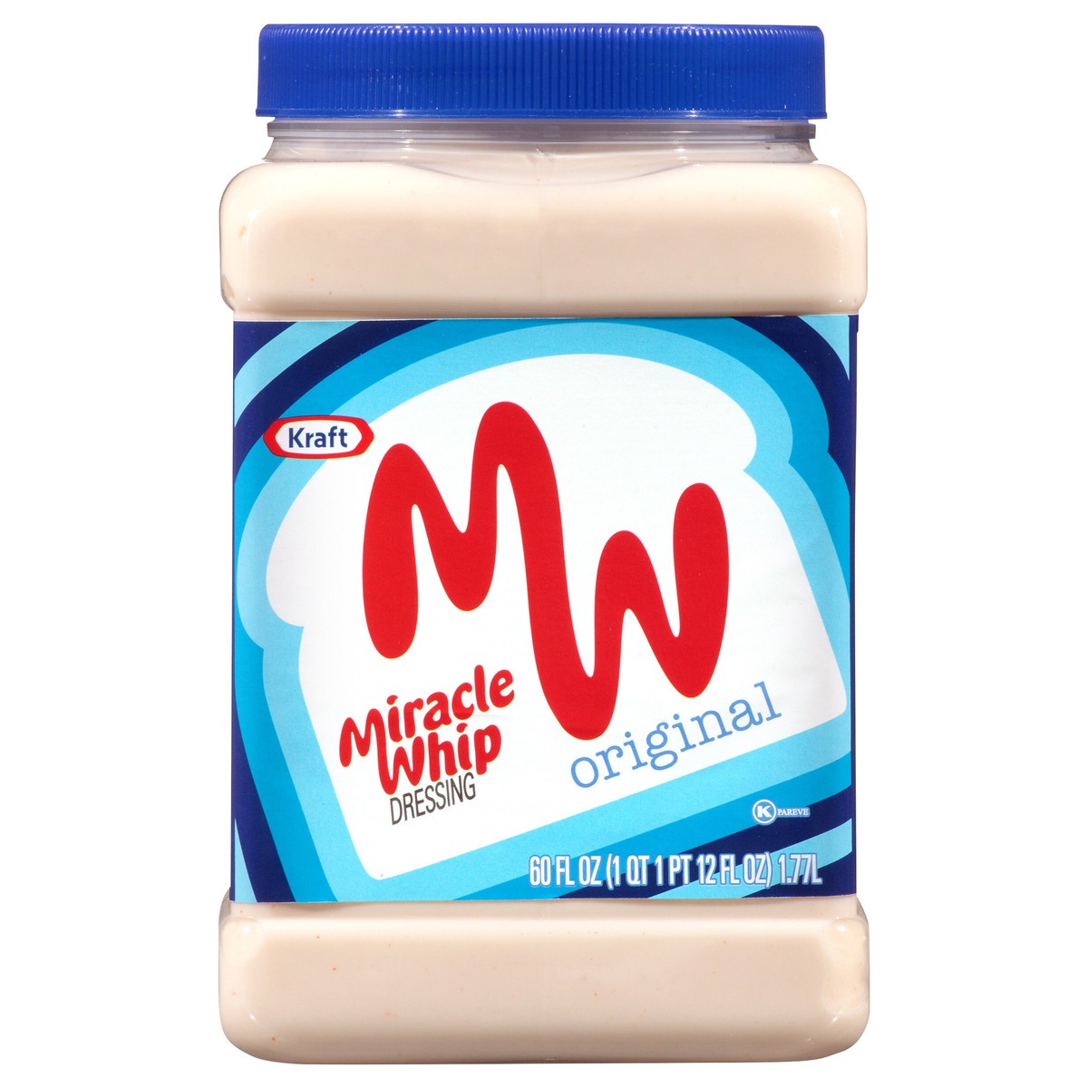 slide 1 of 8, Miracle Whip Original Dressing, 60 fl oz Jar, 60 fl oz