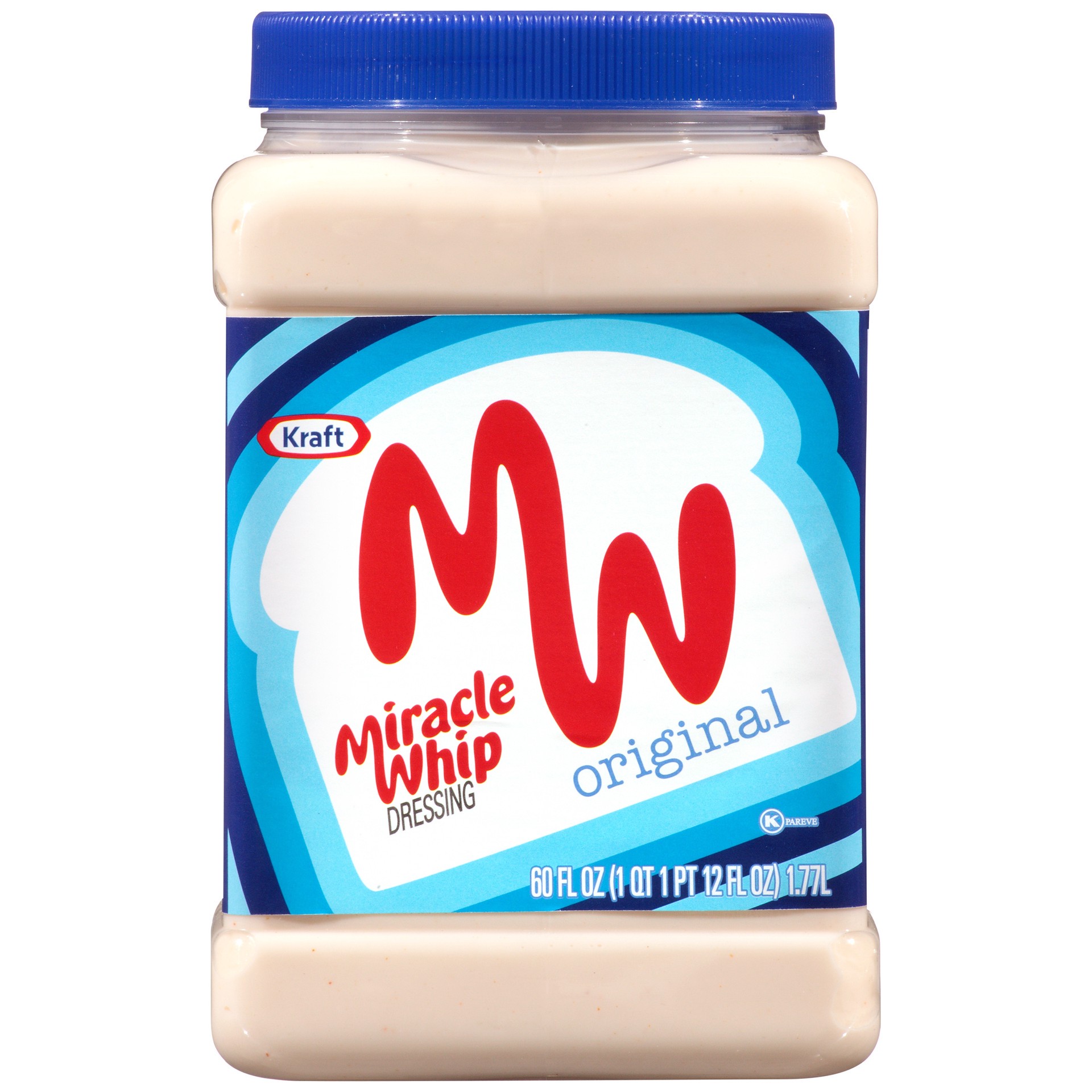 slide 1 of 8, Miracle Whip Original Dressing, 60 fl oz Jar, 60 fl oz