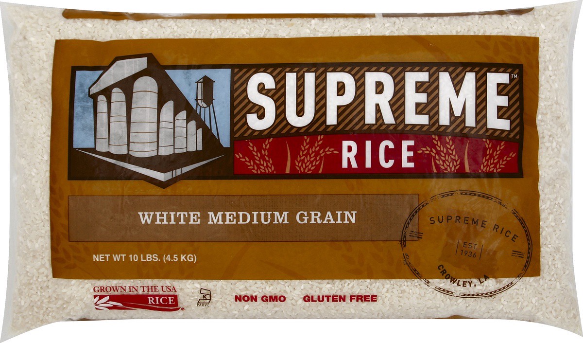 slide 4 of 5, Supreme Rice White Rice 10 lb, 10 lb