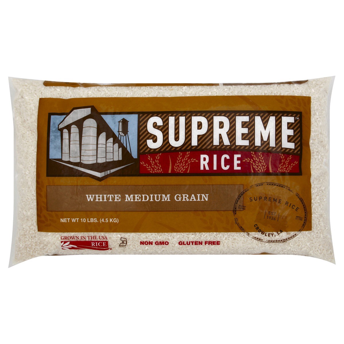 slide 1 of 5, Supreme Rice White Rice 10 lb, 10 lb