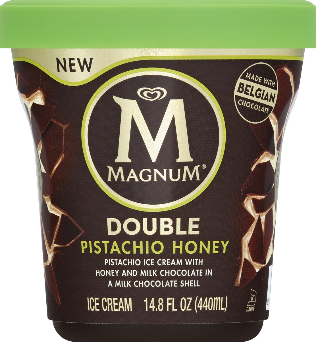 slide 2 of 6, Magnum Ice Cream Tub Double Pistachio Honey, 14.8 oz, 14.8 oz