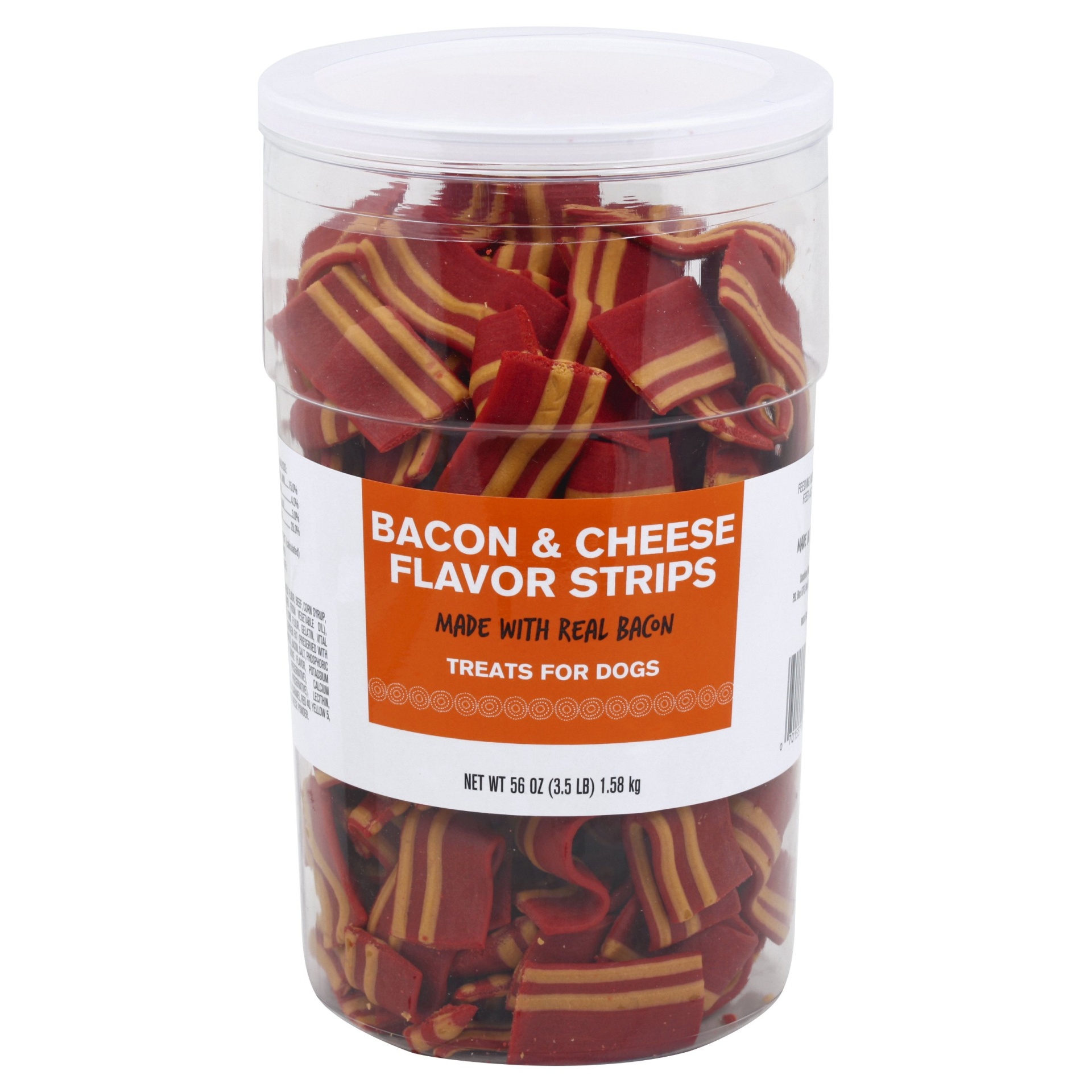 slide 1 of 1, Pet Life Bacon and Cheese Meaty Treats, 56 oz