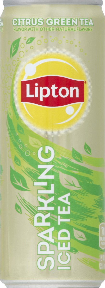 slide 4 of 4, Lipton Sparkling Iced Tea Citrus Green Tea 12 Fl Oz, 12 oz