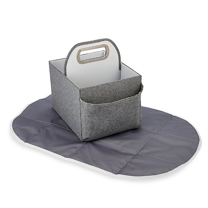 slide 2 of 2, JJ Cole Diaper and Wipes Caddy - Slate, 1 ct