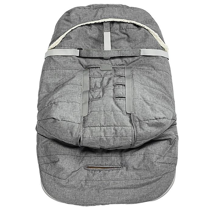 slide 4 of 9, JJ Cole Urban BundleMe with Buttons and Hood - Light Grey, 1 ct