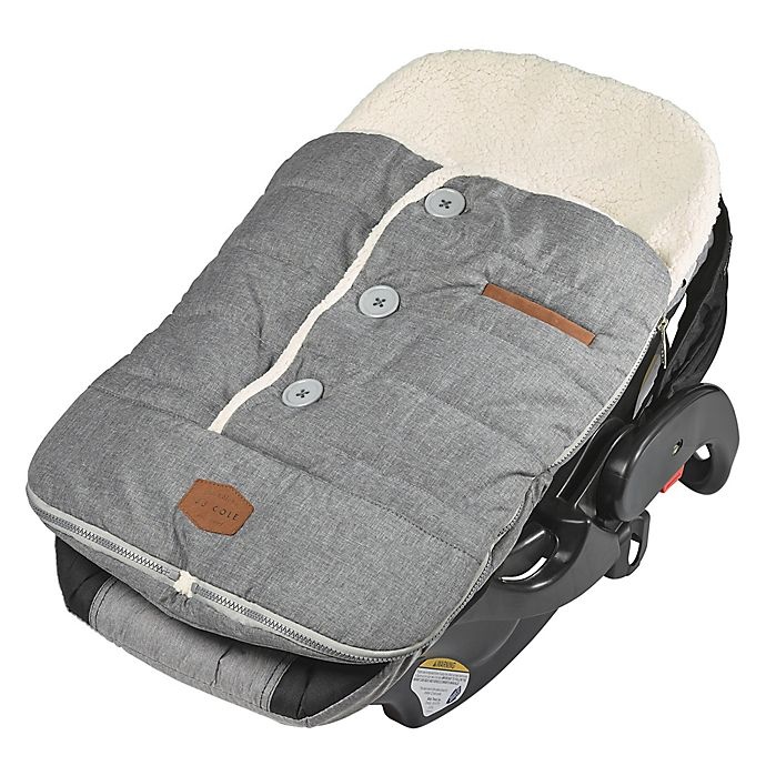 slide 6 of 9, JJ Cole Urban BundleMe with Buttons and Hood - Light Grey, 1 ct