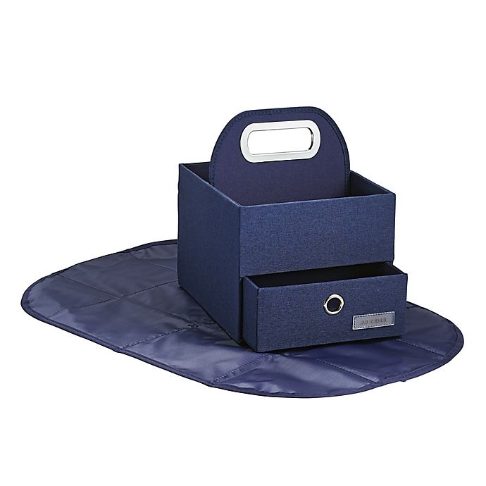 slide 3 of 3, JJ Cole Diaper Caddy - Navy, 1 ct