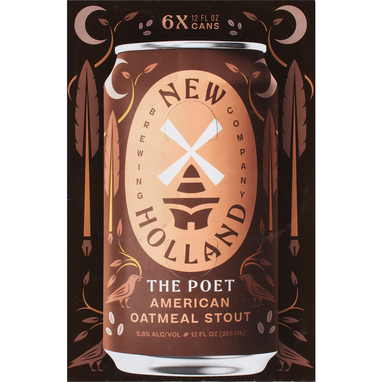 slide 6 of 6, New Holland Brewing Company Beer, American Oatmeal Stout, 6 ct; 12 oz