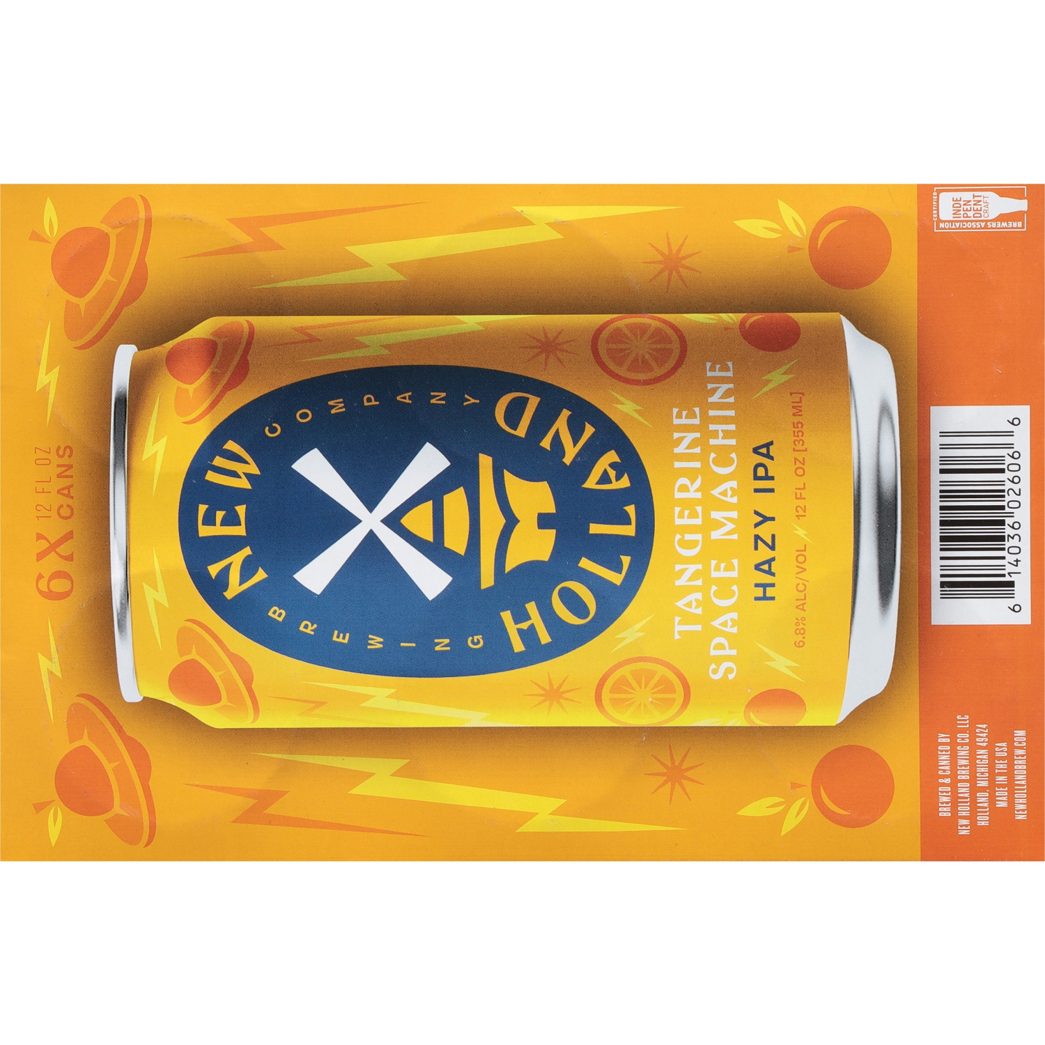 slide 2 of 6, New Holland Brewing Company Beer, Hazy IPA, 6 ct; 12 oz