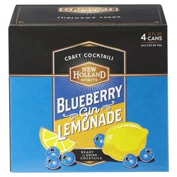 New Holland Spirits Craft Cocktails, Blueberry Gin Lemonade