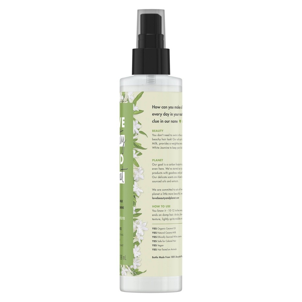 slide 4 of 7, Love Beauty & Planet Coconut Milk and White Jasmine Beachy Texture Salt Spritz Hair Spray, 6.7 oz