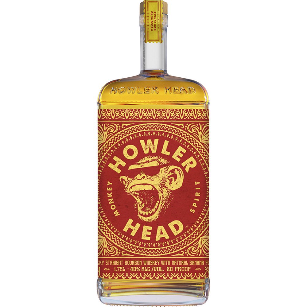 slide 1 of 1, Howler Head Banana Infused Bourbon, 1.75 liter