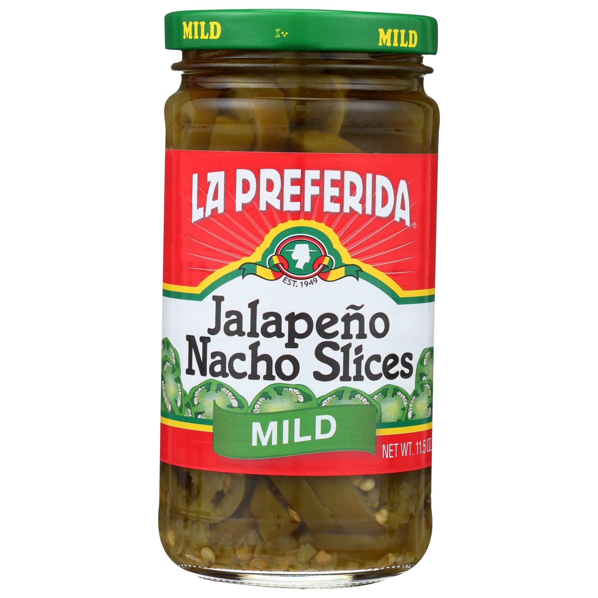 slide 1 of 3, La Preferida Mild Jalapeno Nacho Slices, 11.5 oz