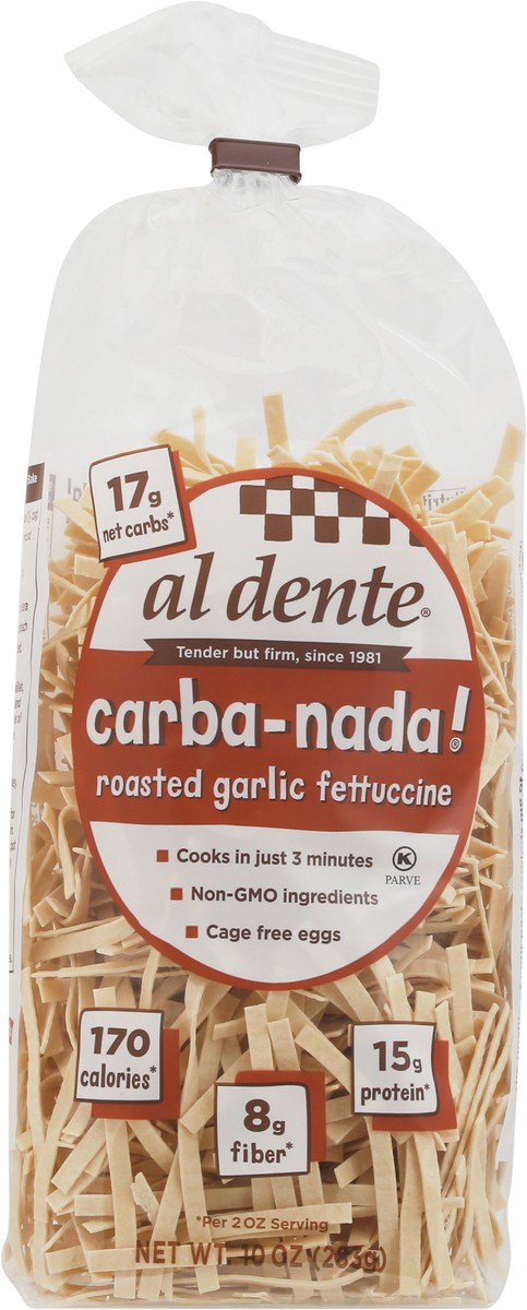 slide 5 of 14, Al Dente Carba-Nada! Roasted Garlic Fettuccine, 10 oz