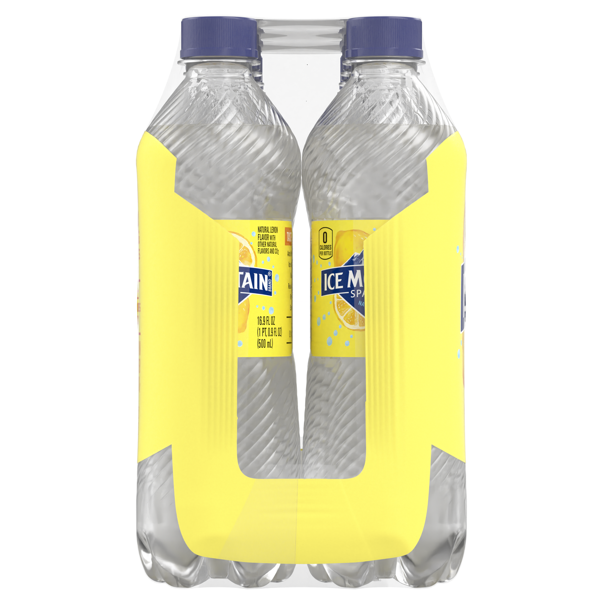 slide 3 of 5, Ice Mountain Sparkling Water, Lively Lemon, 16.9 oz. Bottles (8 Count), 16.9 fl oz