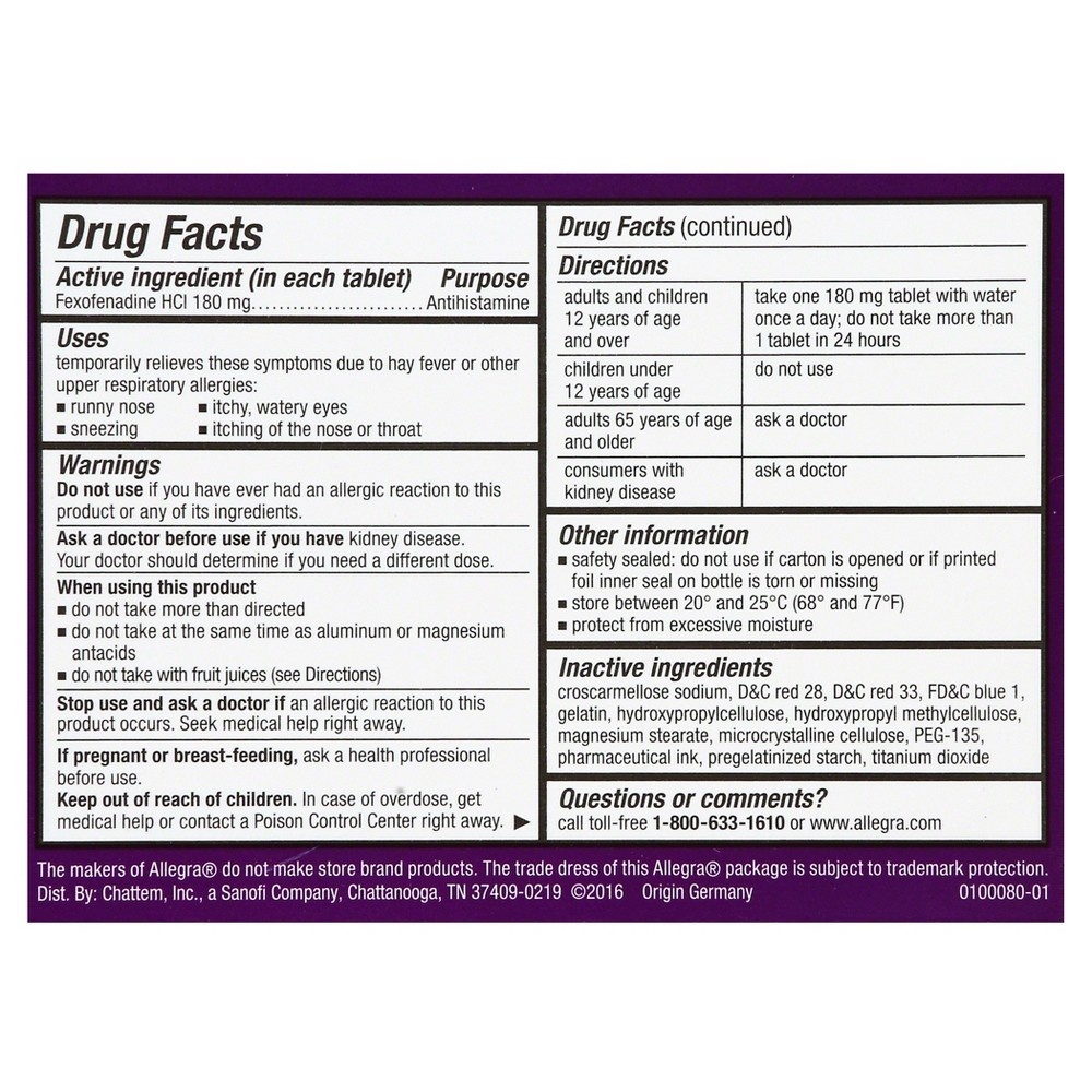 slide 2 of 2, Allegra 24 Hour Allergy Relief Gel caps - Fexofenadine Hydrochloride - 24ct, 24 ct