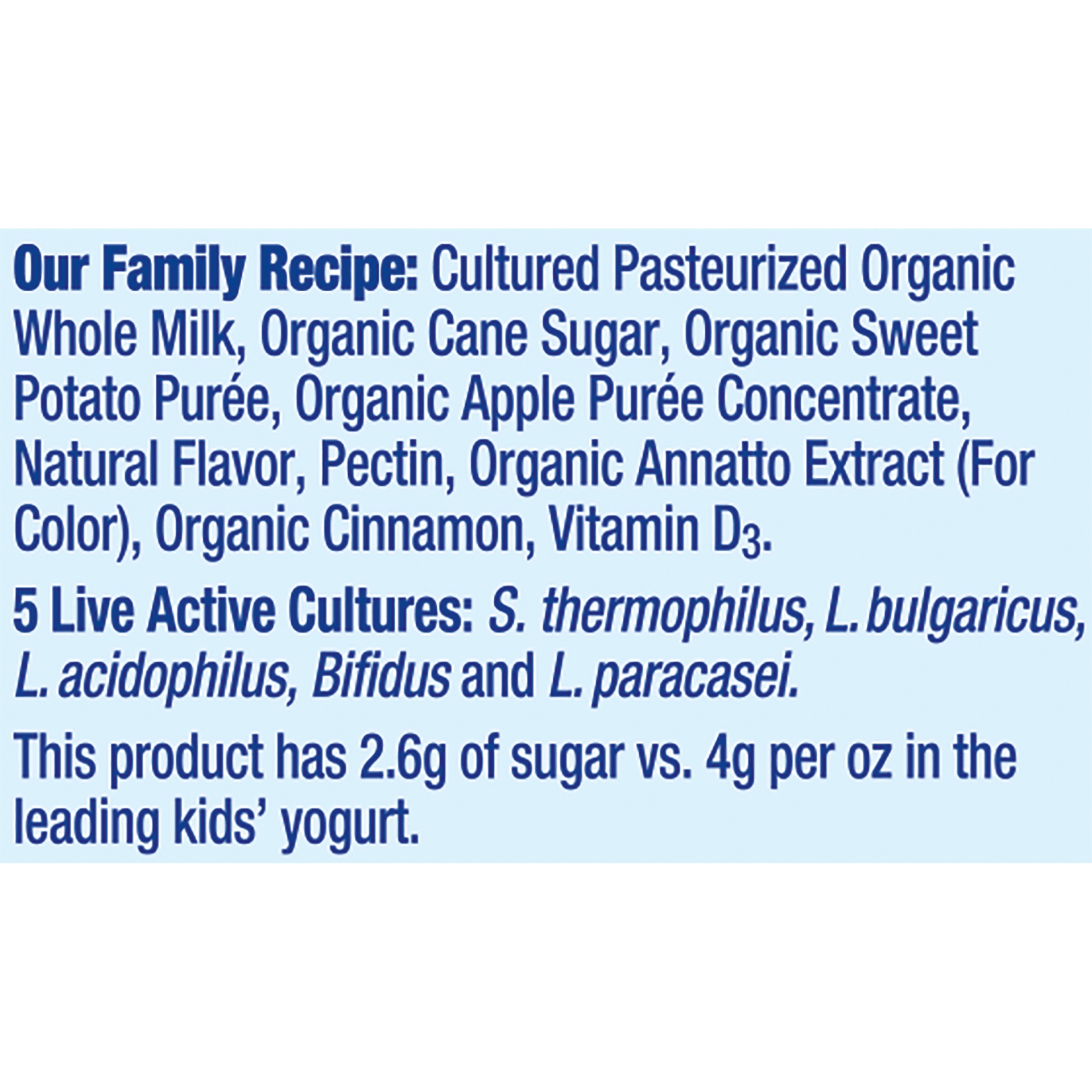 slide 8 of 8, Stonyfield Organic Apple Cinnamon Sweet Potato Whole Milk Yogurt 4-3.5 Oz. Pouches, 14 oz