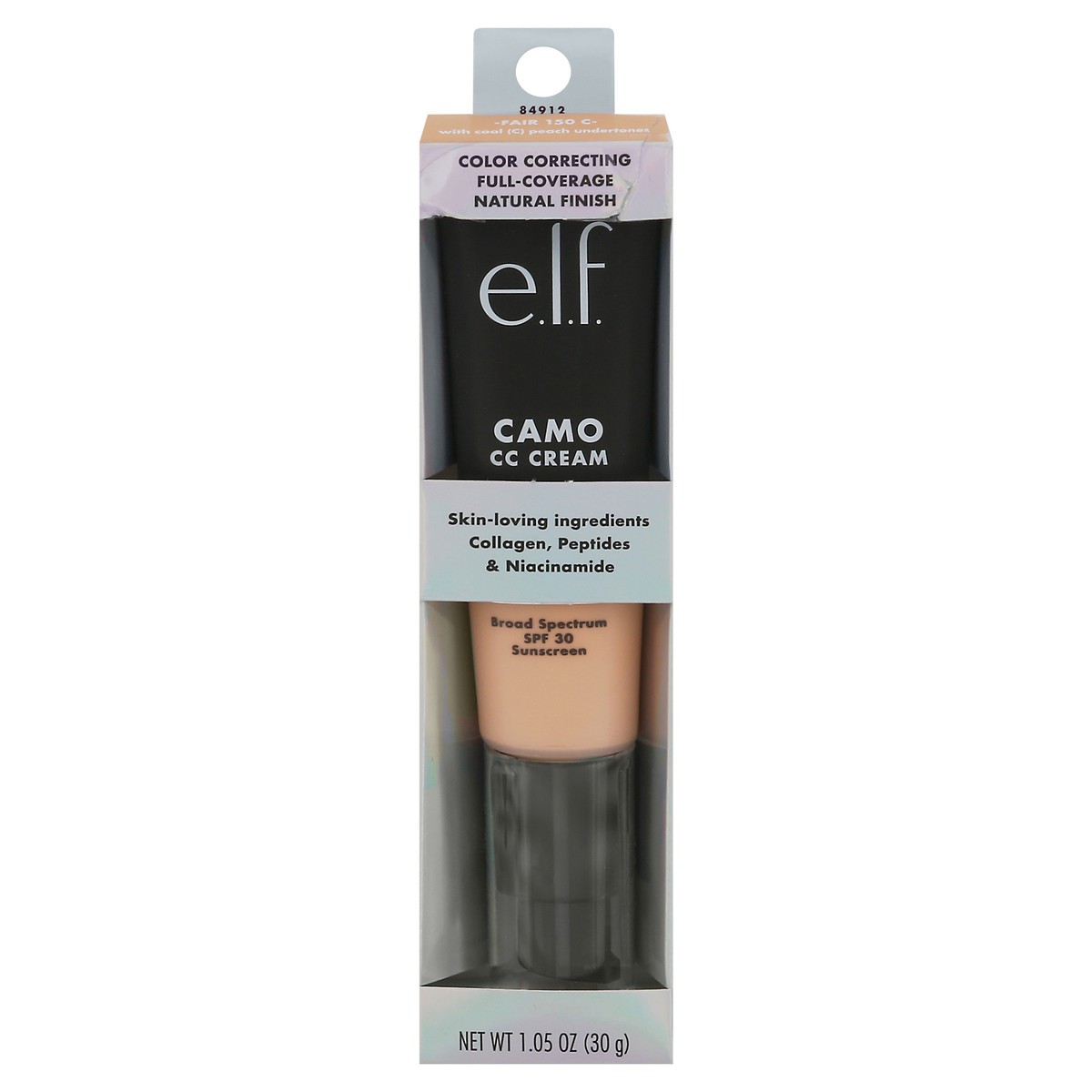 slide 1 of 1, E.L.F. Spf 30 Camo Cc Cream - Fair, 1.05 oz