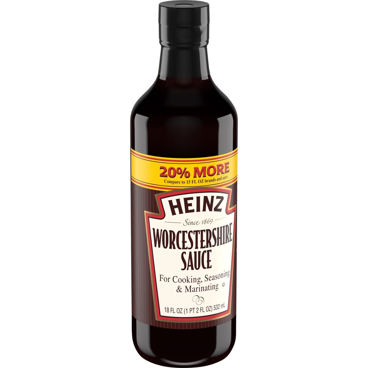 slide 9 of 9, Heinz Worcestershire Sauce, 18 fl oz Bottle, 18 fl oz