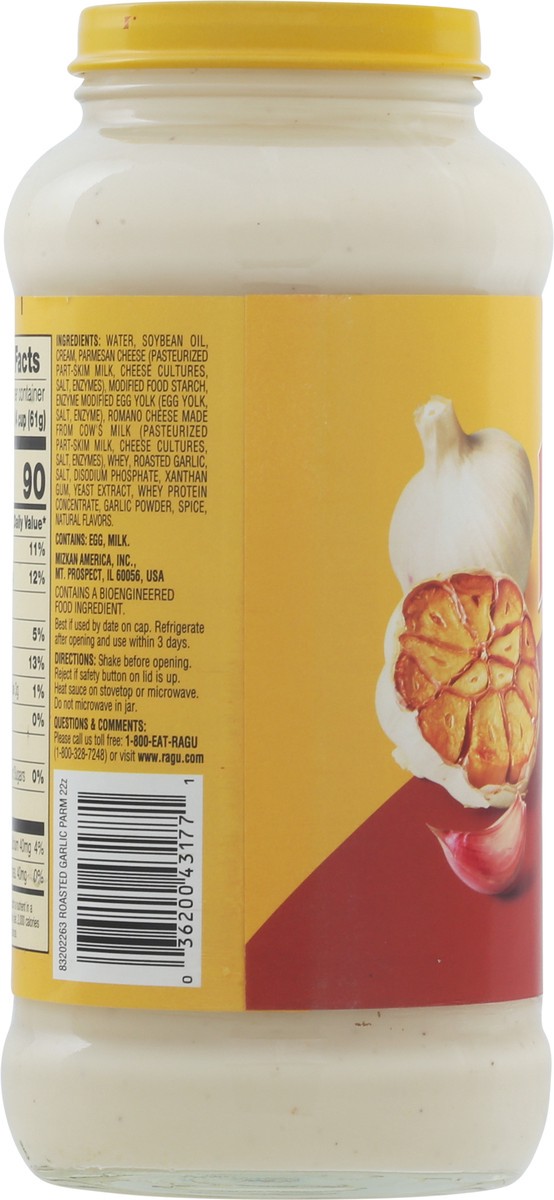 slide 5 of 14, Ragu Roasted Garlic Parmesan Sauce 22 oz, 22 oz