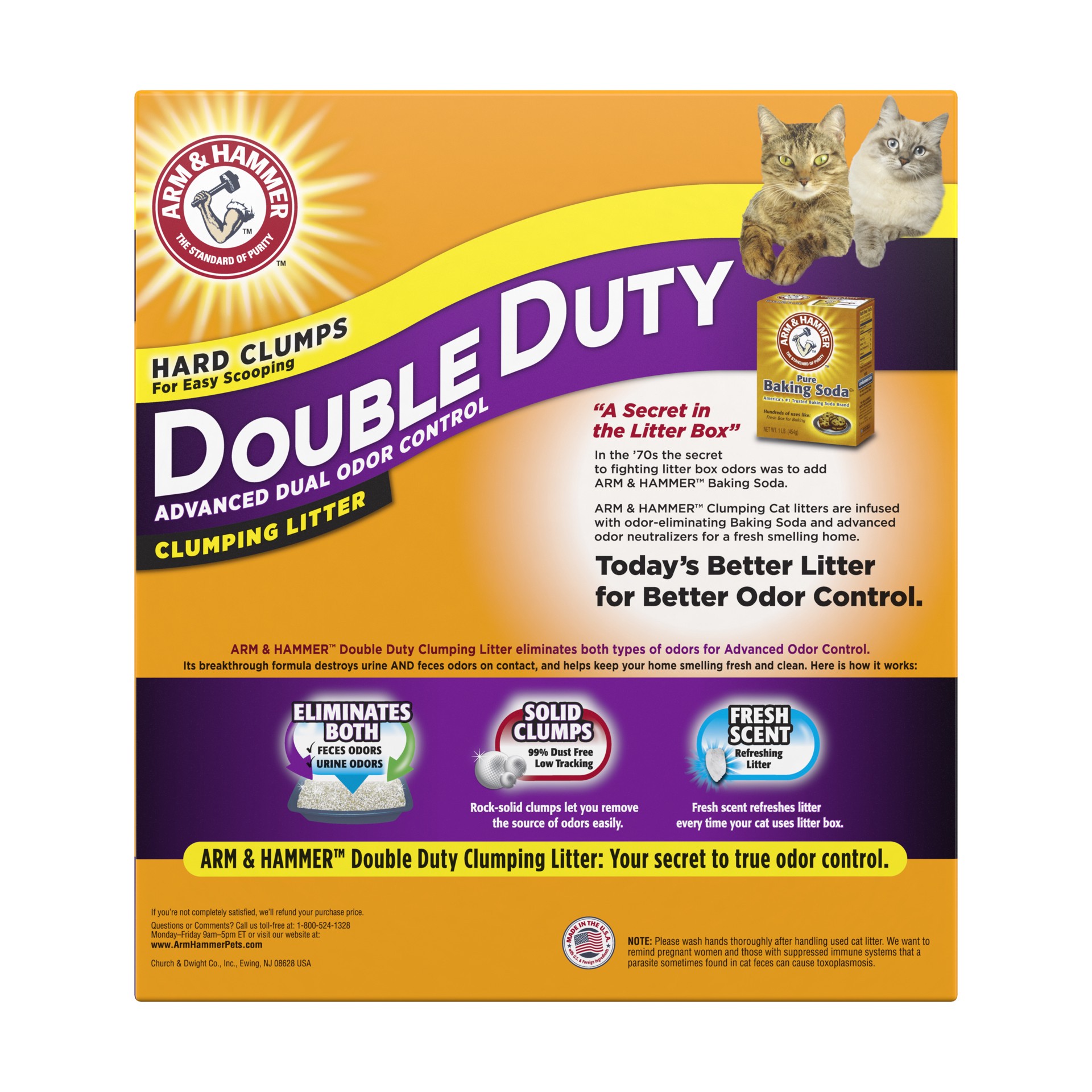 slide 2 of 4, ARM & HAMMER Value Size Double Duty Clumping Litter 29 lb, 29 lb