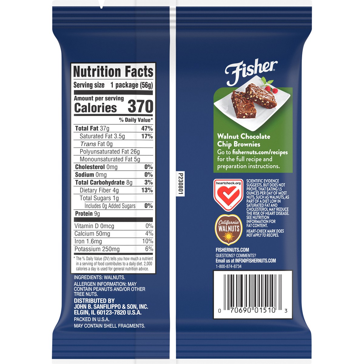 slide 9 of 14, Fisher Chef's Naturals Walnut Chips 2 oz. Bag, 2 oz