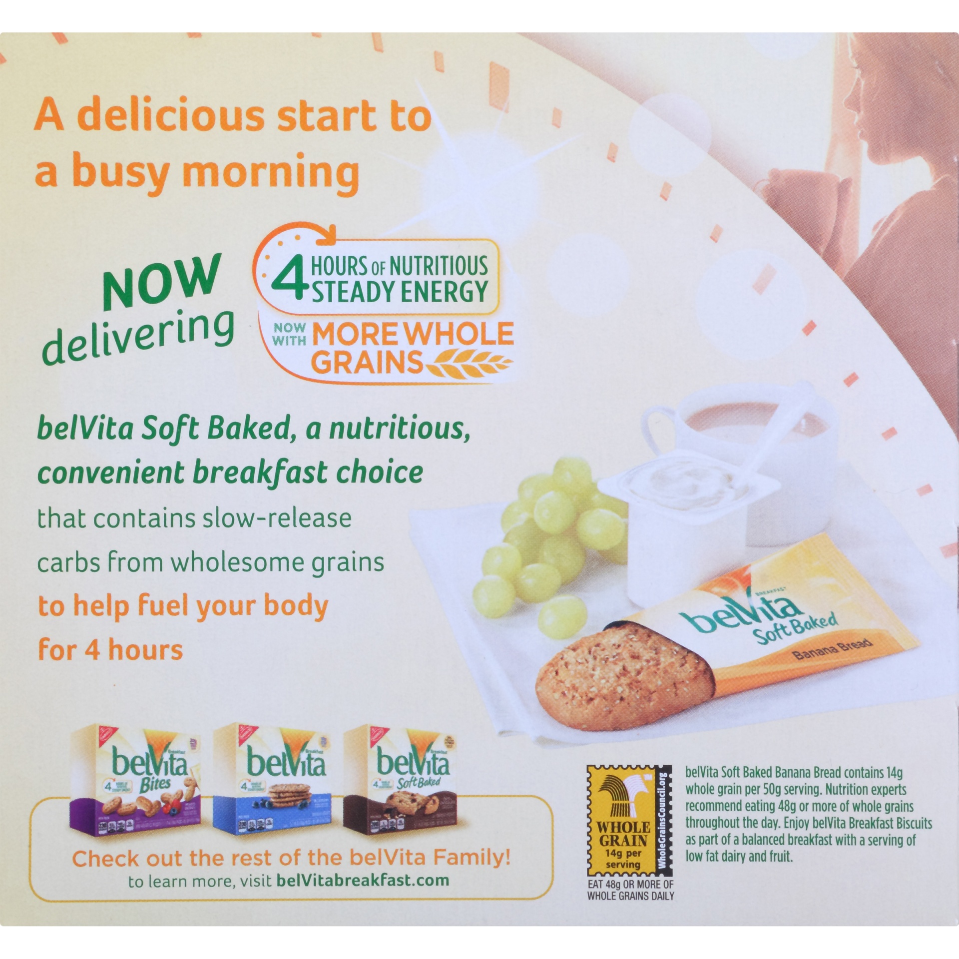 slide 6 of 8, belVita Soft Baked Banana Bread Breakfast Biscuits - 8.8oz/5ct,