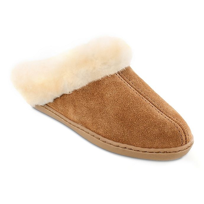 Minnetonka women's cheap sheepskin mule slipper