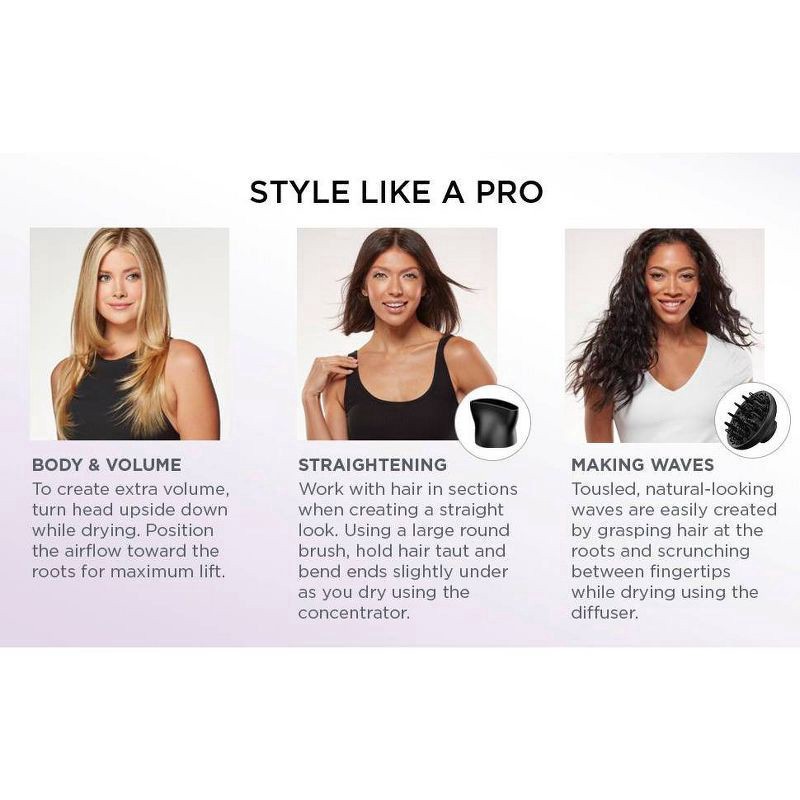 slide 3 of 11, Conair High Shine Nano Quartz Hair Dryer - 1875 Watts, 1 ct