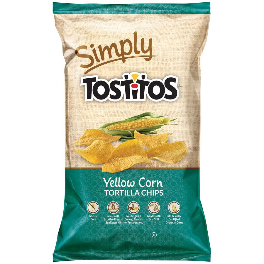 slide 1 of 7, Tostitos Simply Tortilla Chips Organic Yellow Corn 9 Oz, 9 oz