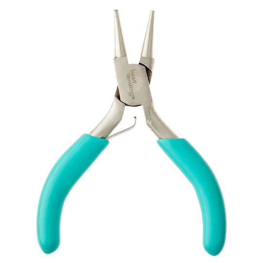 slide 1 of 2, Mini Round Nose Pliers By Bead Landing, bends wire 32- to 24-gauge thickness