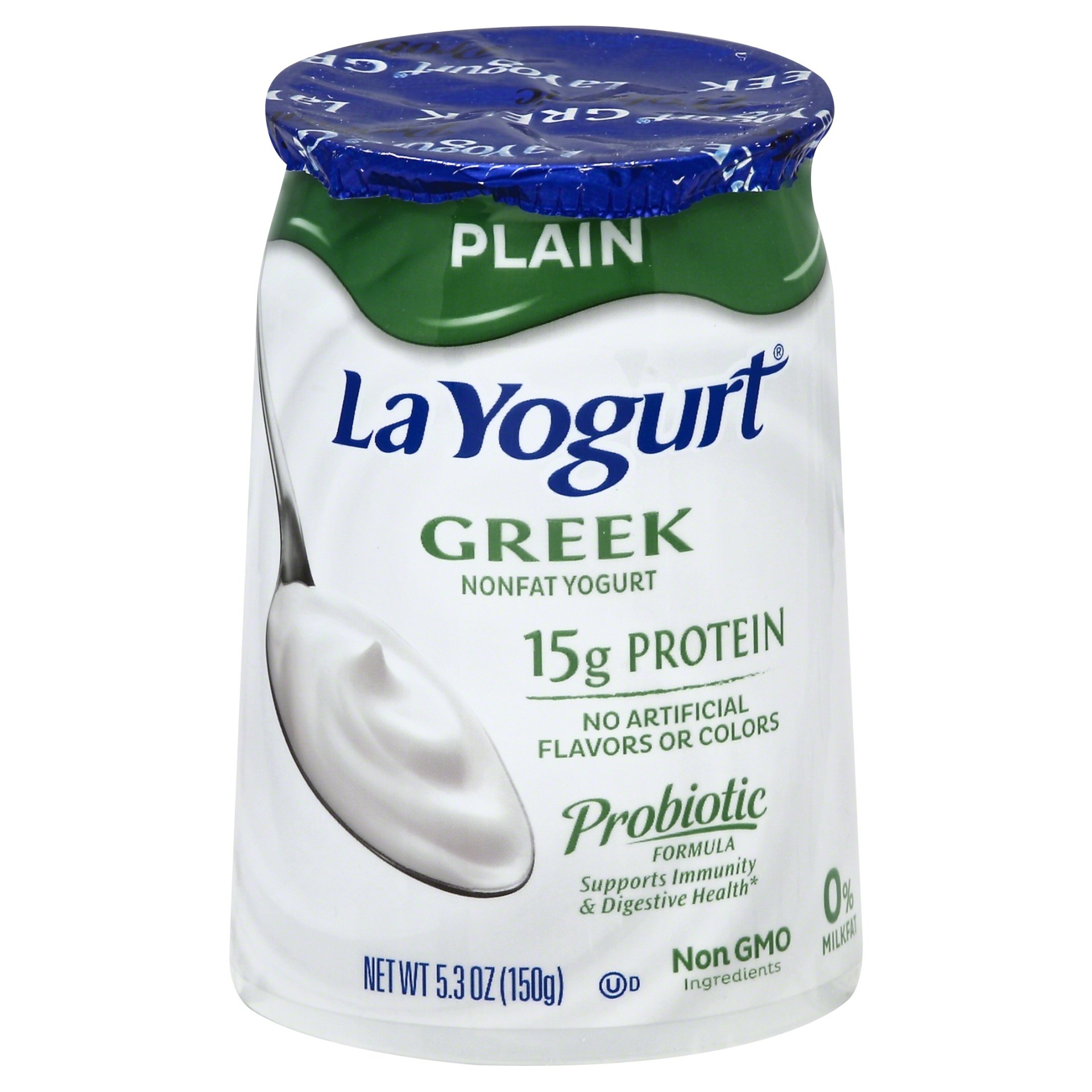 slide 1 of 1, La Yogurt Yogurt, Greek, Nonfat, Plain, 5.3 oz