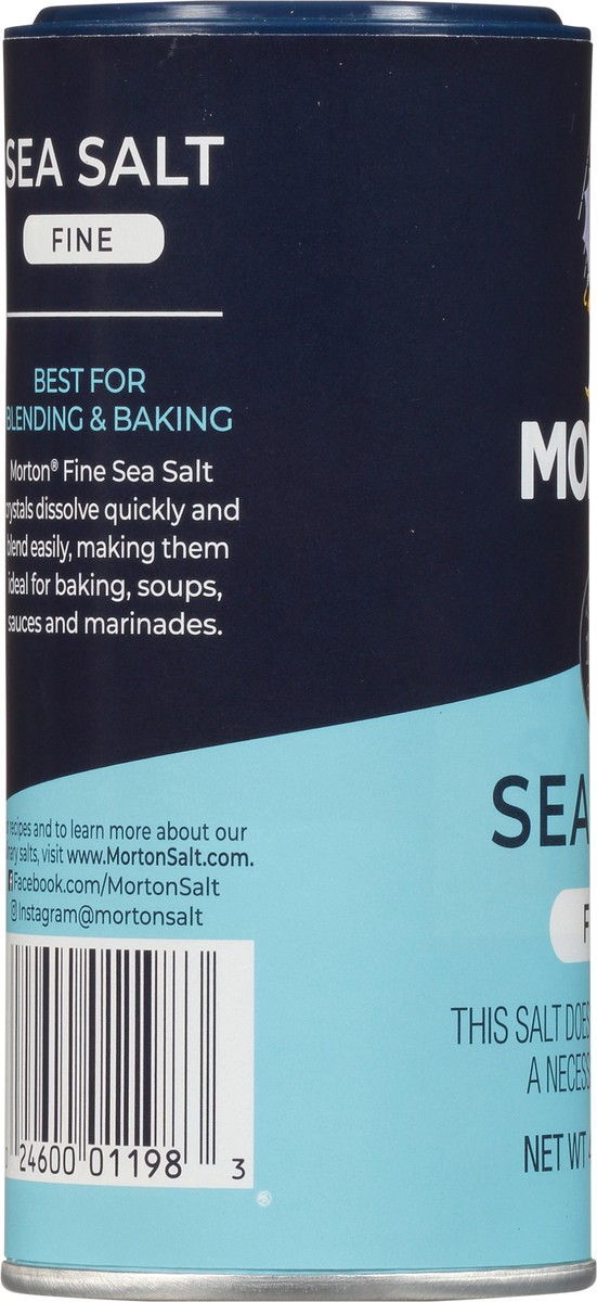 slide 6 of 12, Morton Fine Sea Salt 4.4 oz, 4.4 oz