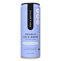 Pop & Bottle Double Cold Brew Oat Milk Latte - 8 fl oz Can