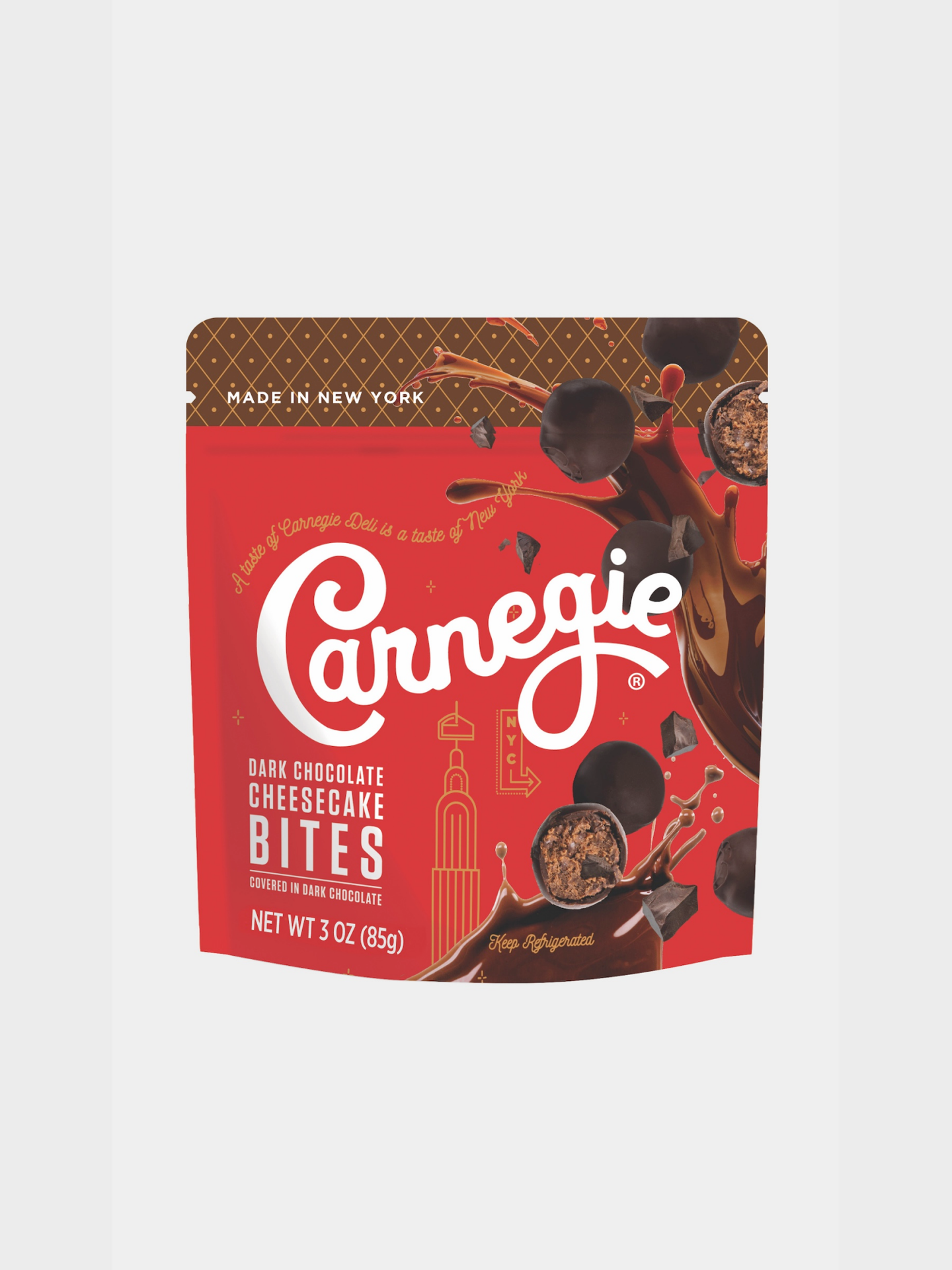 slide 1 of 2, Carnegie Deli Cheesecake Double Chocolate, 3 oz