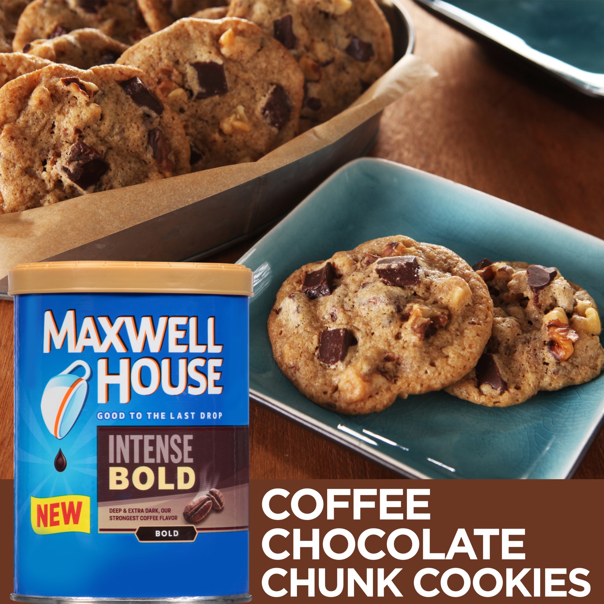 slide 2 of 4, Maxwell House Intense Bold Dark Roast Ground Coffee, 11.5 oz