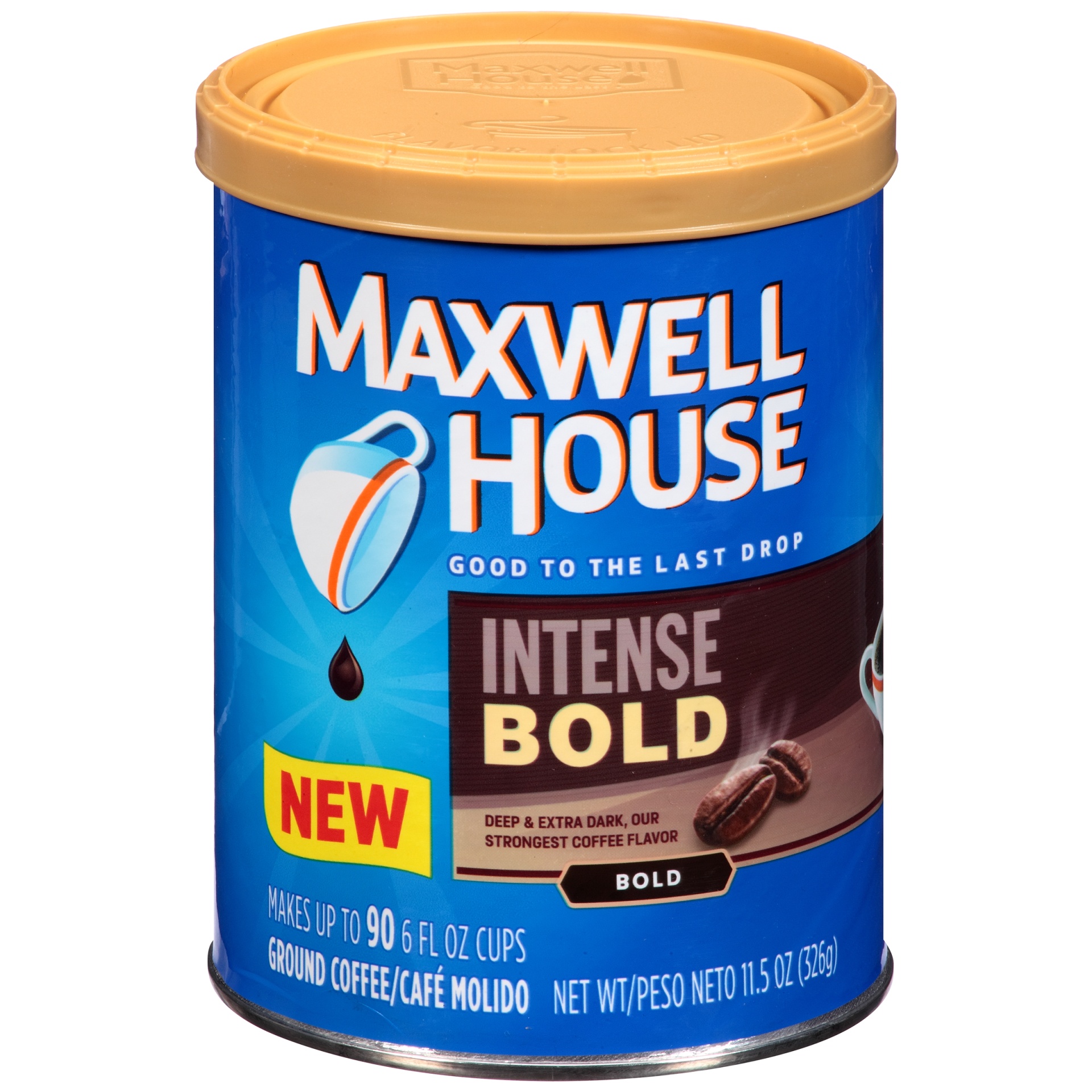 slide 1 of 4, Maxwell House Intense Bold Dark Roast Ground Coffee, 11.5 oz