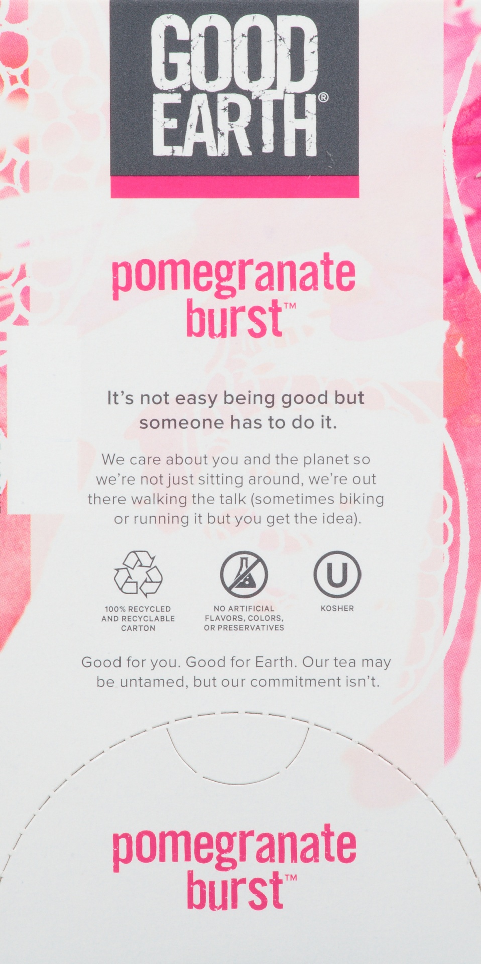 slide 4 of 7, Good Earth Pomegranate Burst Green Tea, 18 ct