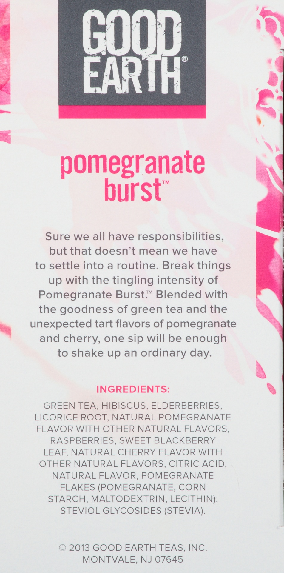 slide 5 of 7, Good Earth Pomegranate Burst Green Tea, 18 ct