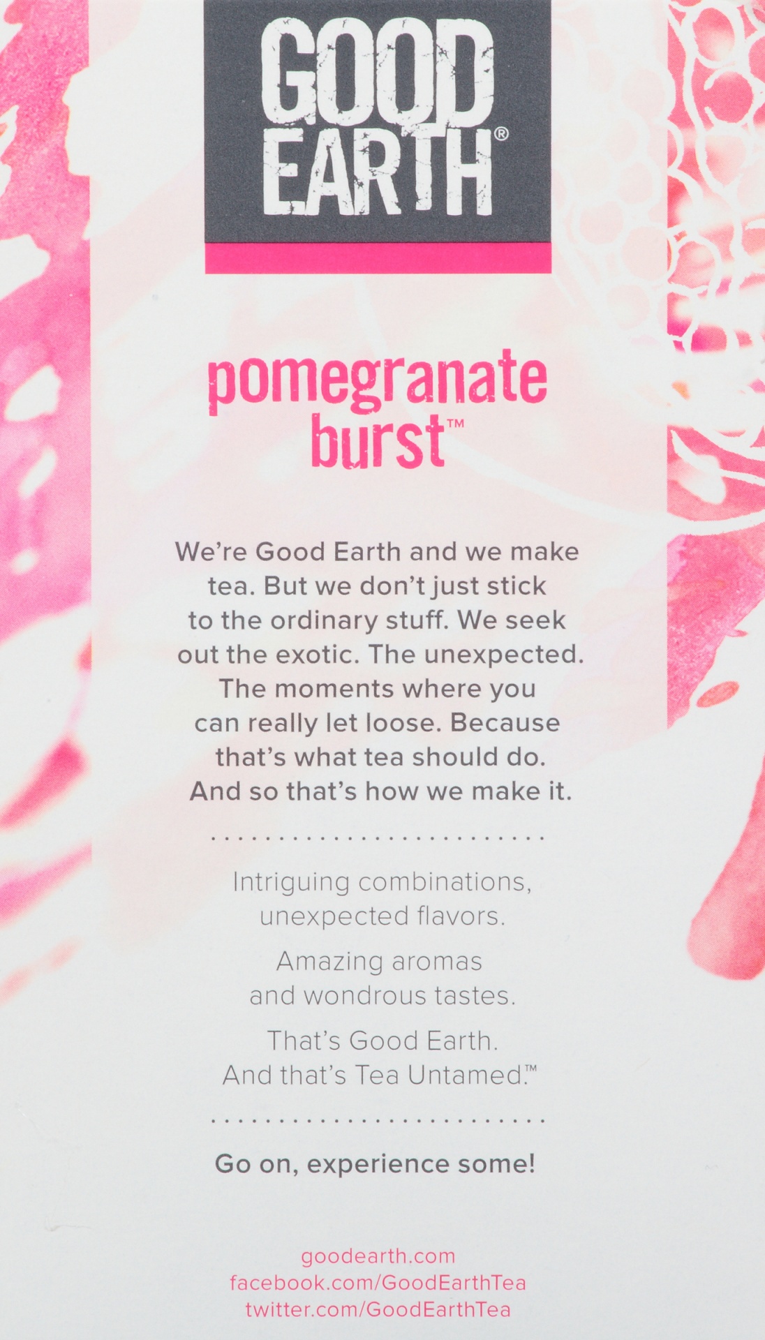 slide 6 of 7, Good Earth Pomegranate Burst Green Tea, 18 ct