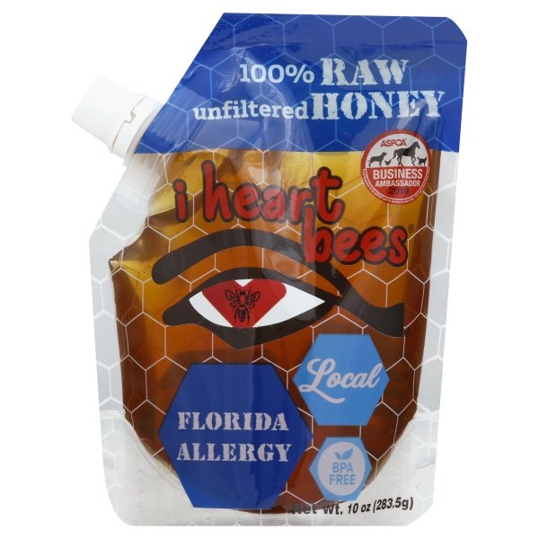 slide 1 of 6, I Heart Bees Allergy Blend Honey, 10 oz