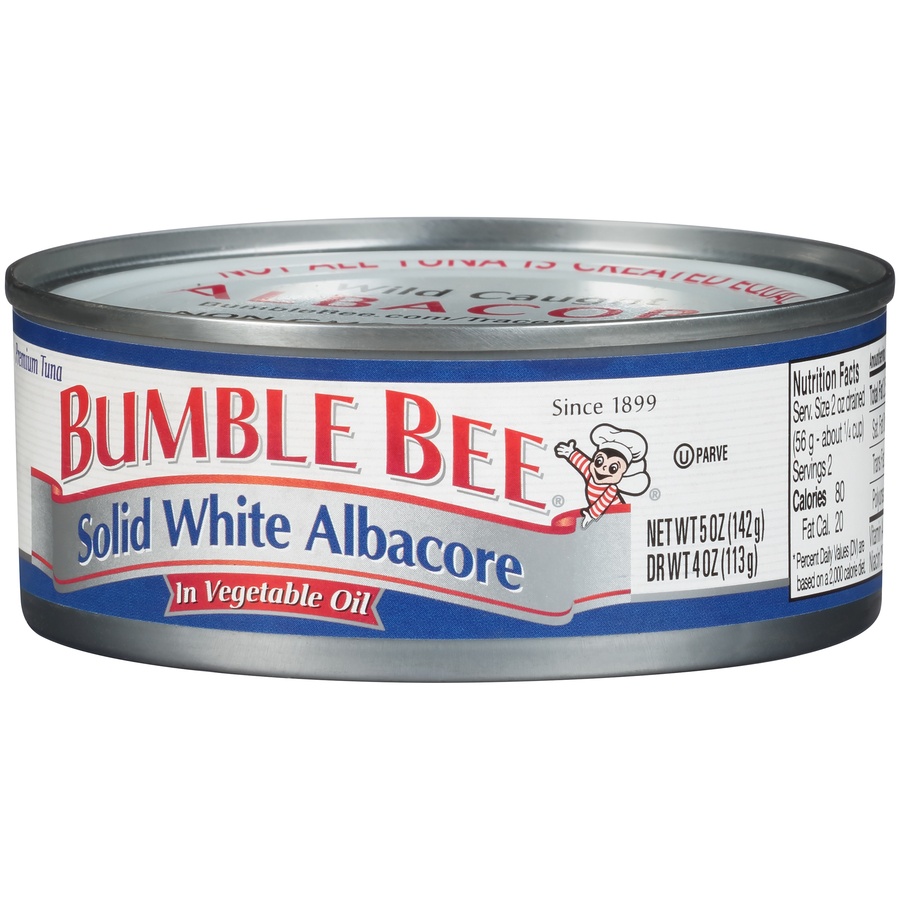 slide 3 of 8, Bumble Bee Solid White Albacore Tuna in Vegetable Oil - 5oz, 