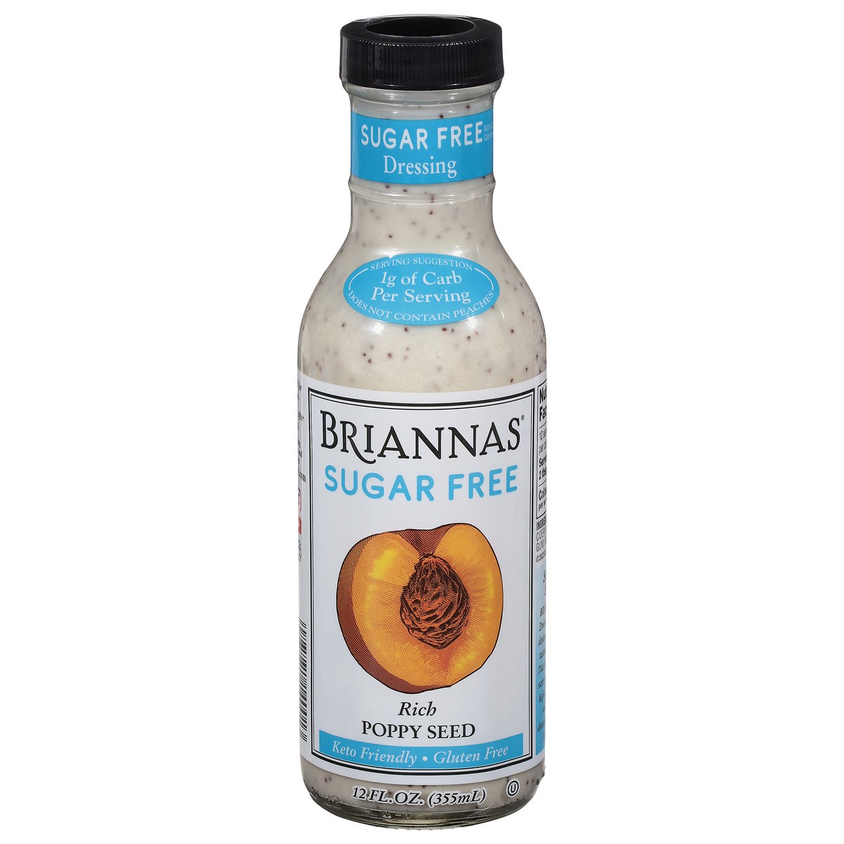 BRIANNAS Sugar Free Rich Poppy Seed Dressing 12 fl oz 12 fl oz Shipt