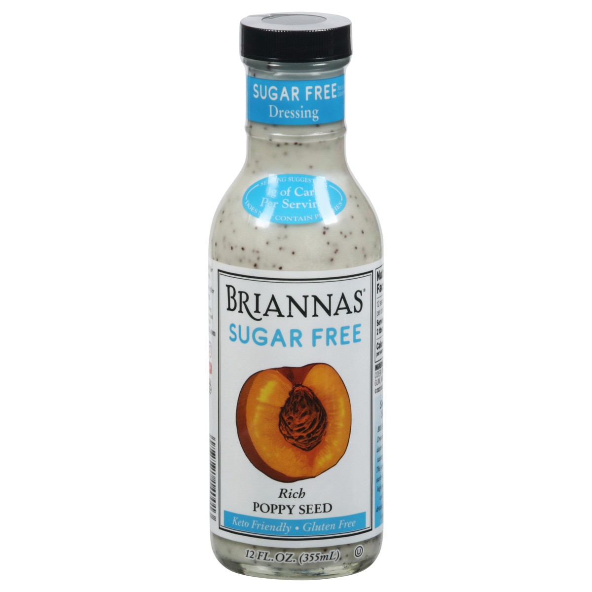 slide 1 of 9, BRIANNAS Sugar Free Poppy Seed Dressing, 12 oz