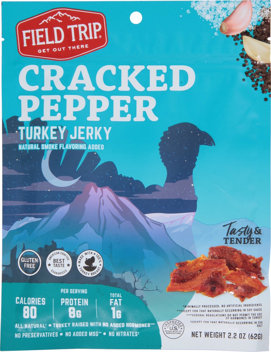 slide 6 of 9, Field Trip Cracked Pepper Turkey Jerky 2.2 oz, 2.15 oz