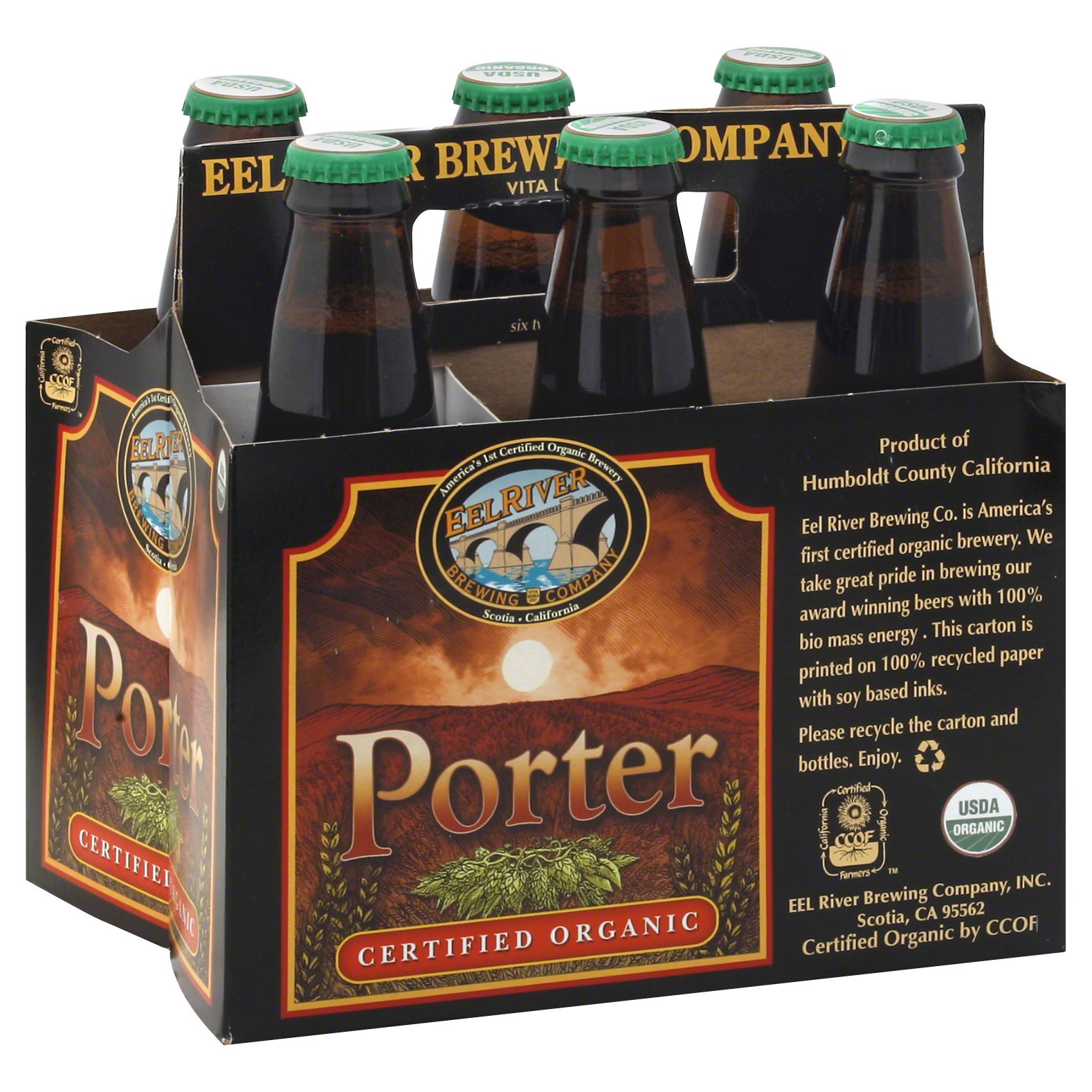 Eel River Brewing Company Organic Porter 6 ct; 12 fl oz | Shipt