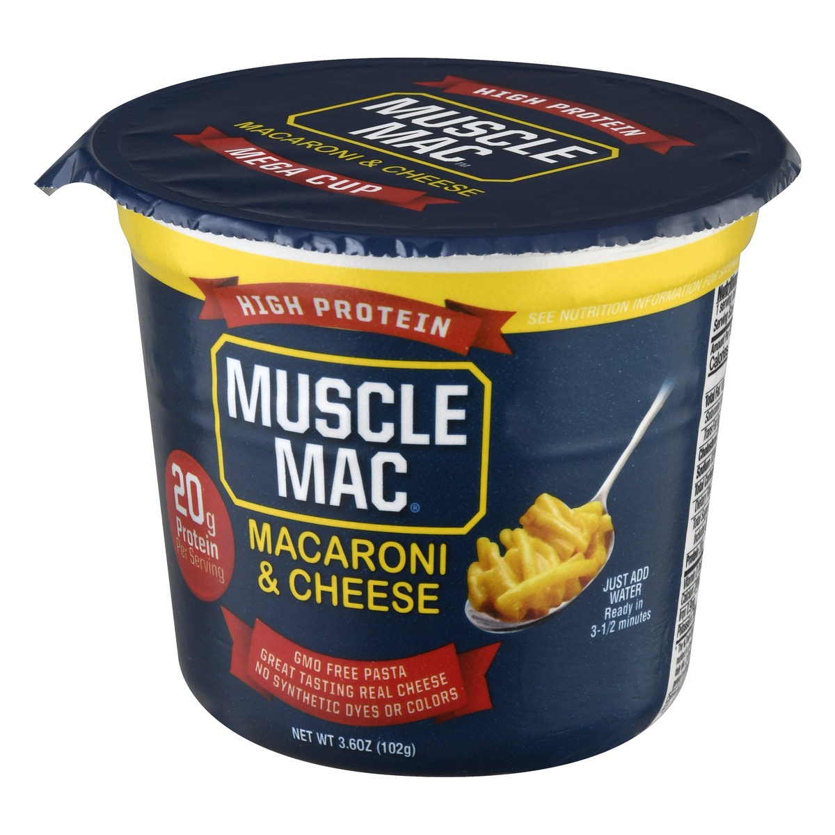 slide 9 of 9, Muscle Mac High Protein Macaroni & Cheese Cup, 3.6 oz